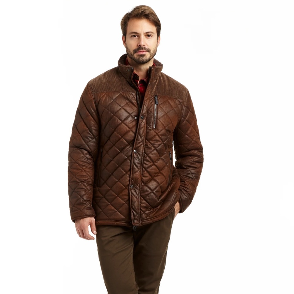 RAINFOREST Quilted Brown Jacket